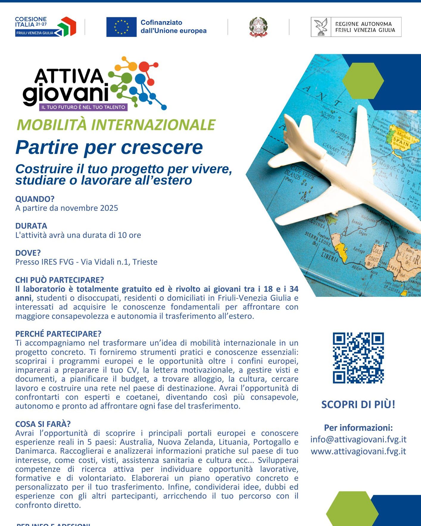 Attiva Giovani - Mobilità internazionale 2025