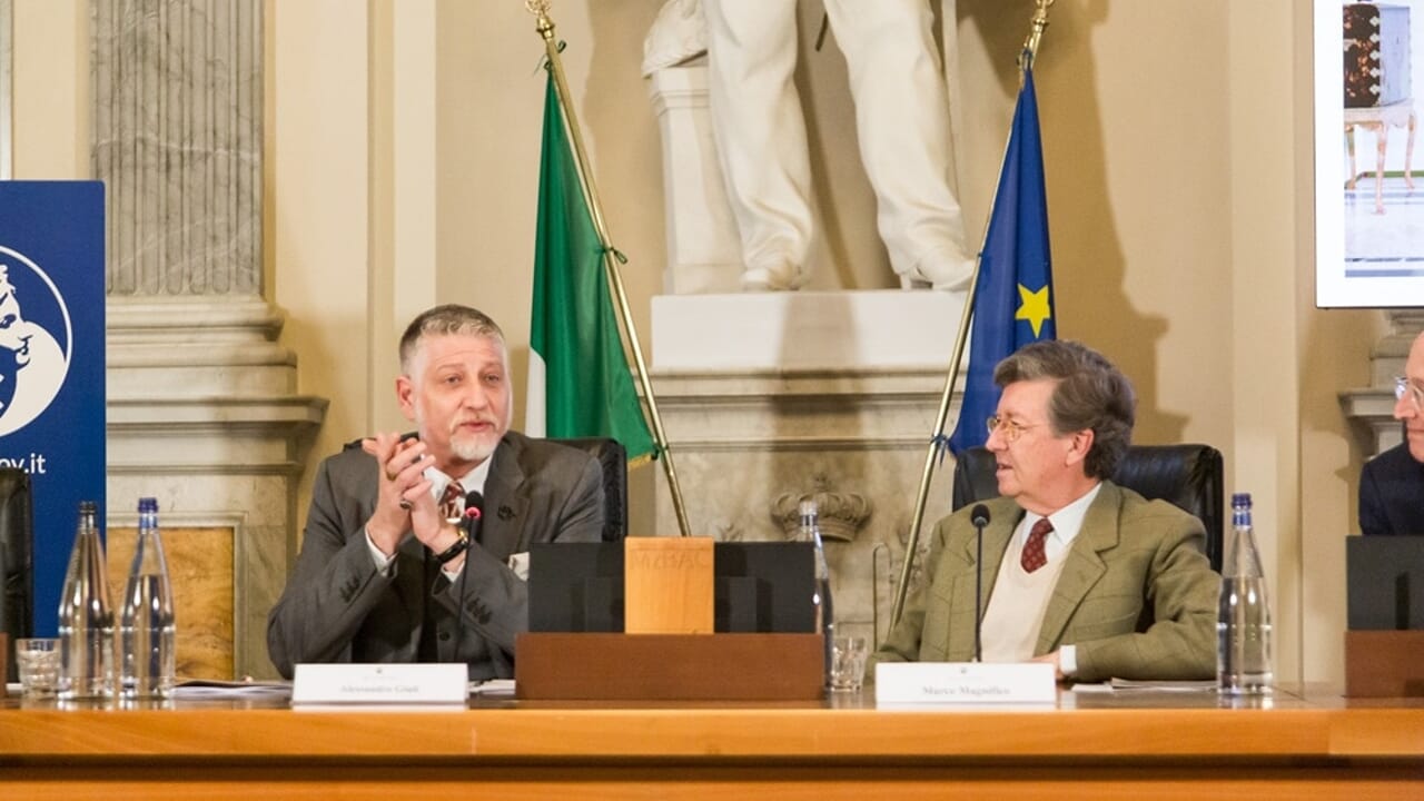 Giornate FAI 2026 - Ministro Alessandro Giuli e Presidente FAI Marco Magnifico, 9 marzo Roma